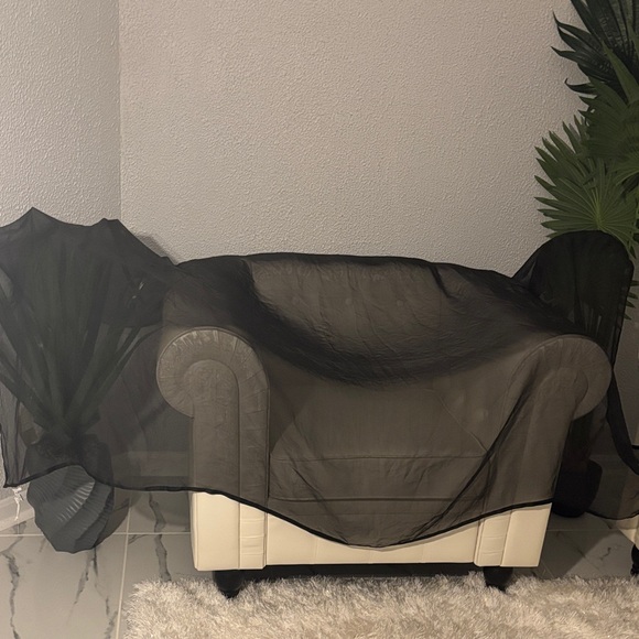 💯 Silk Huge Satin Border Chiffon Scarf , Brand New With Tags - Picture 7 of 12